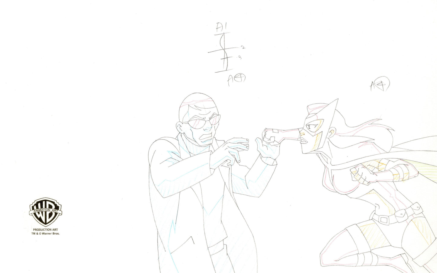 Justice League Unlimited Original Production Drawing: Huntress