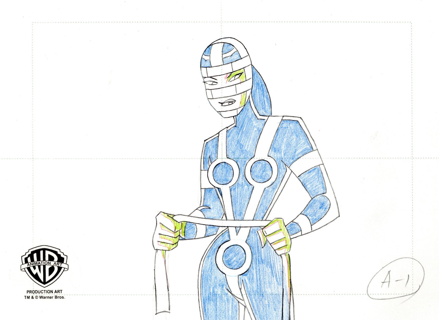 Superman The Animated Series Original Production Drawing: Lashina