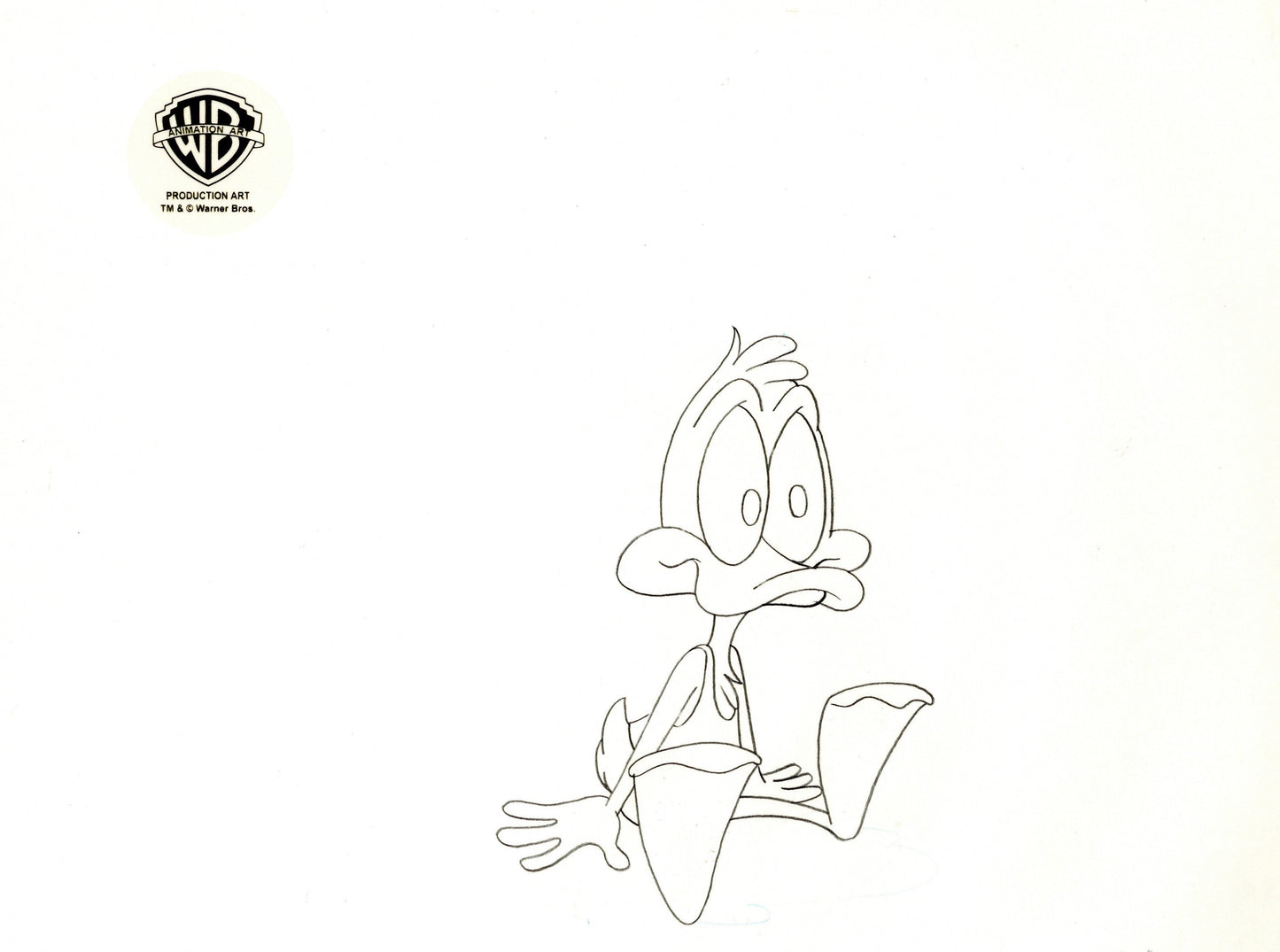 Tiny Toons Original Production Drawing: Plucky Duck
