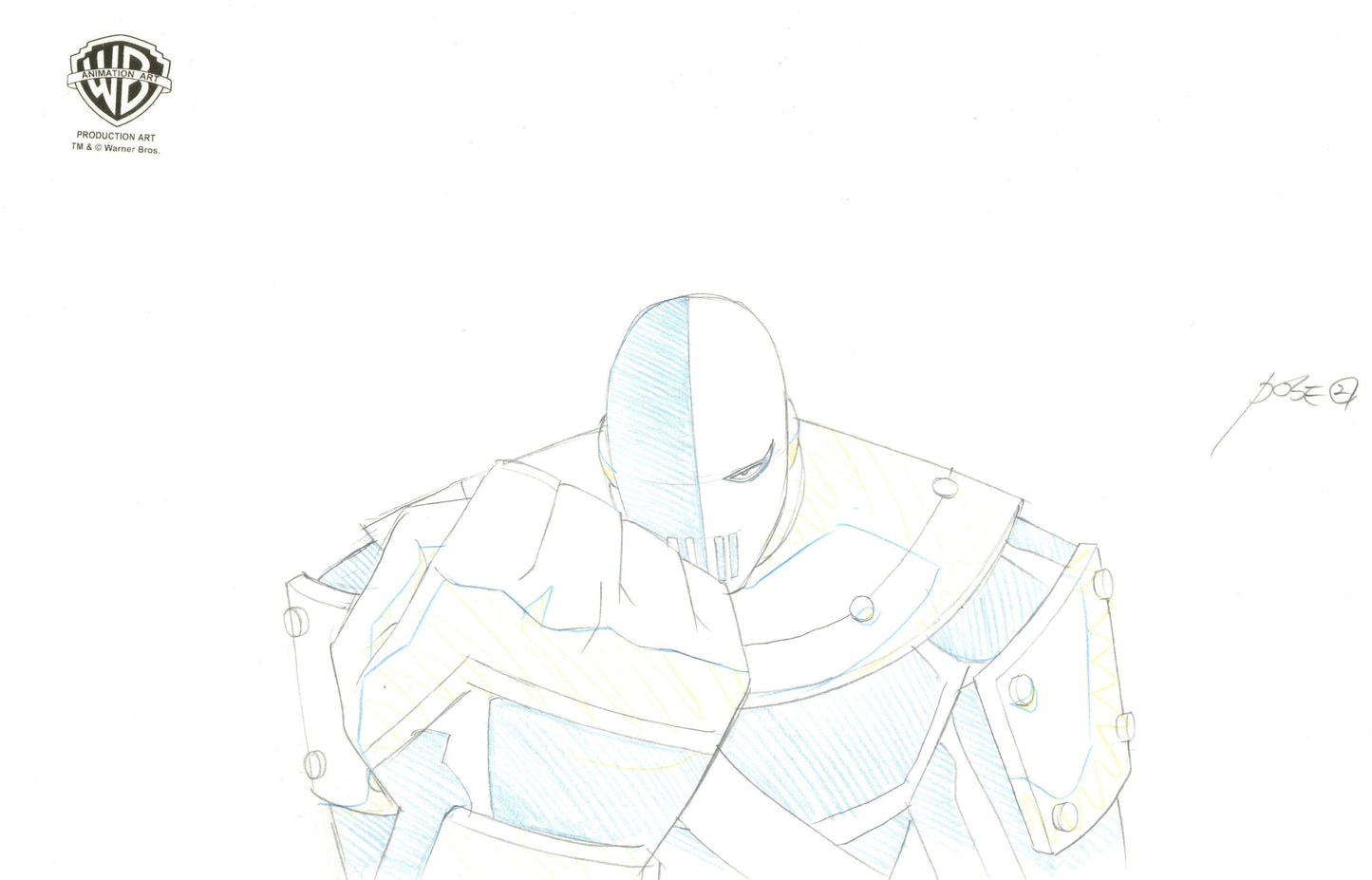 Teen Titans Original Production Drawing: Slade