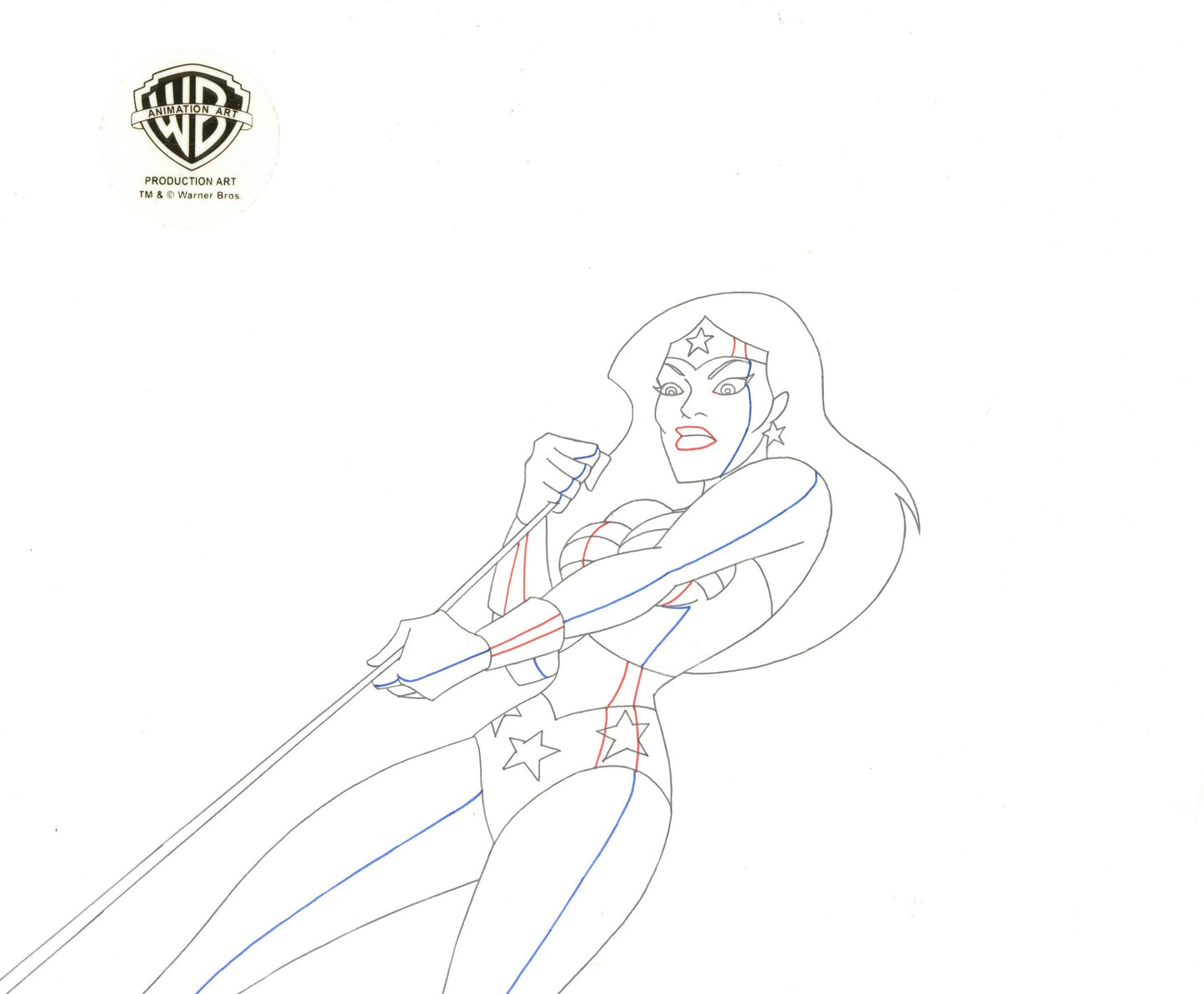 Justice League Original Production Drawing: Wonder Woman