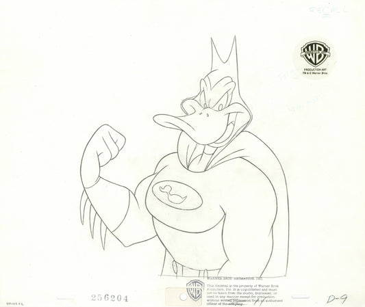 Looney Tunes Original Production Drawing: Batduck