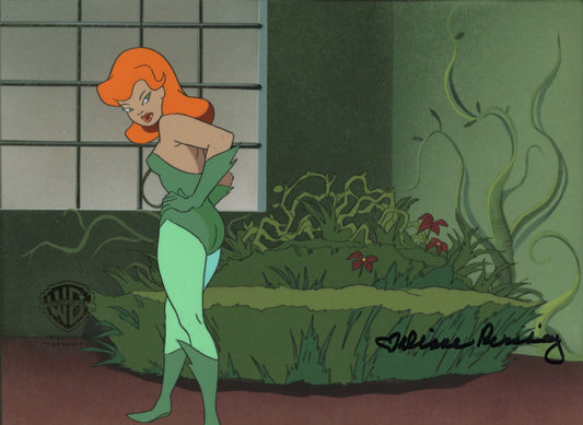 Batman The Animated Series Original Production Cel Signed by Diane Pershing: Poison Ivy