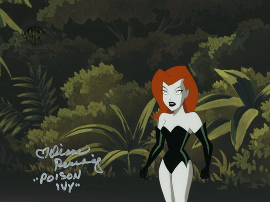 The New Batman Adventures Original Production Cel Signed by Diane Pershing: Poison Ivy