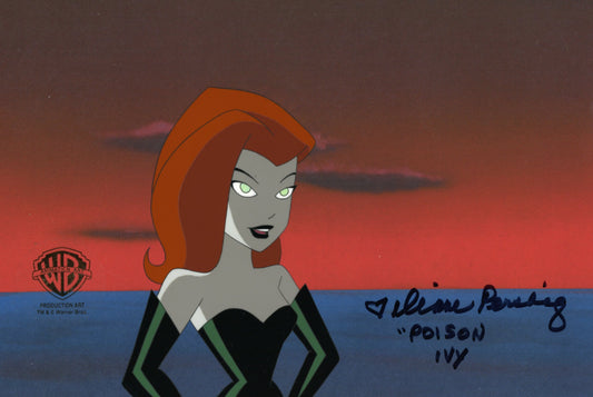 The New Batman Adventures Original Production Cel Signed by Diane Pershing: Poison Ivy