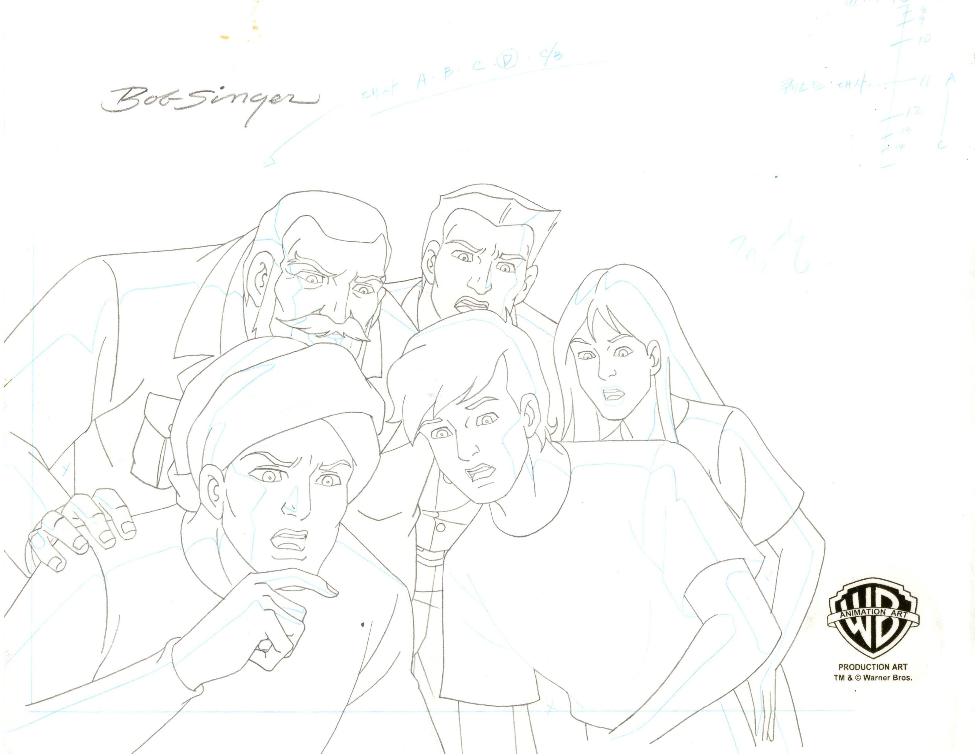 The Real Adventures of Jonny Quest Original Production Drawing Signed ...