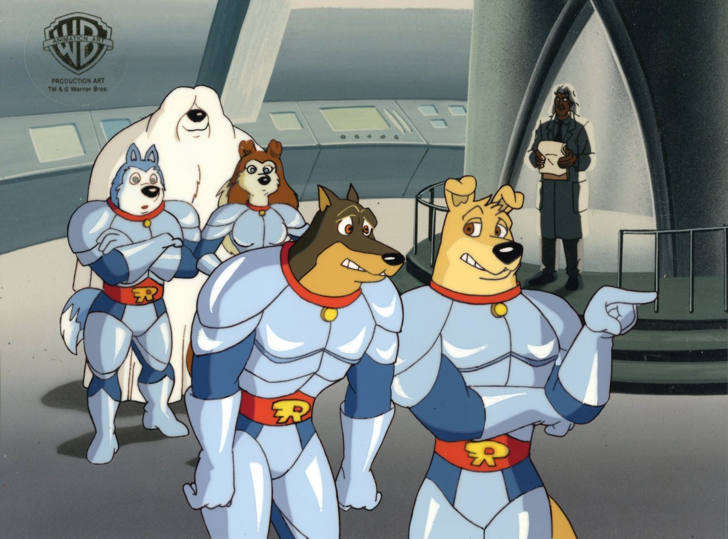 Road Rovers Original Production Cel: Hunter, Blitz, Exile, Shag, Colleen, Professor Shepherd