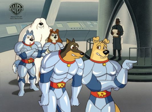 Road Rovers Original Production Cel: Hunter, Blitz, Exile, Shag, Colleen, Professor Shepherd