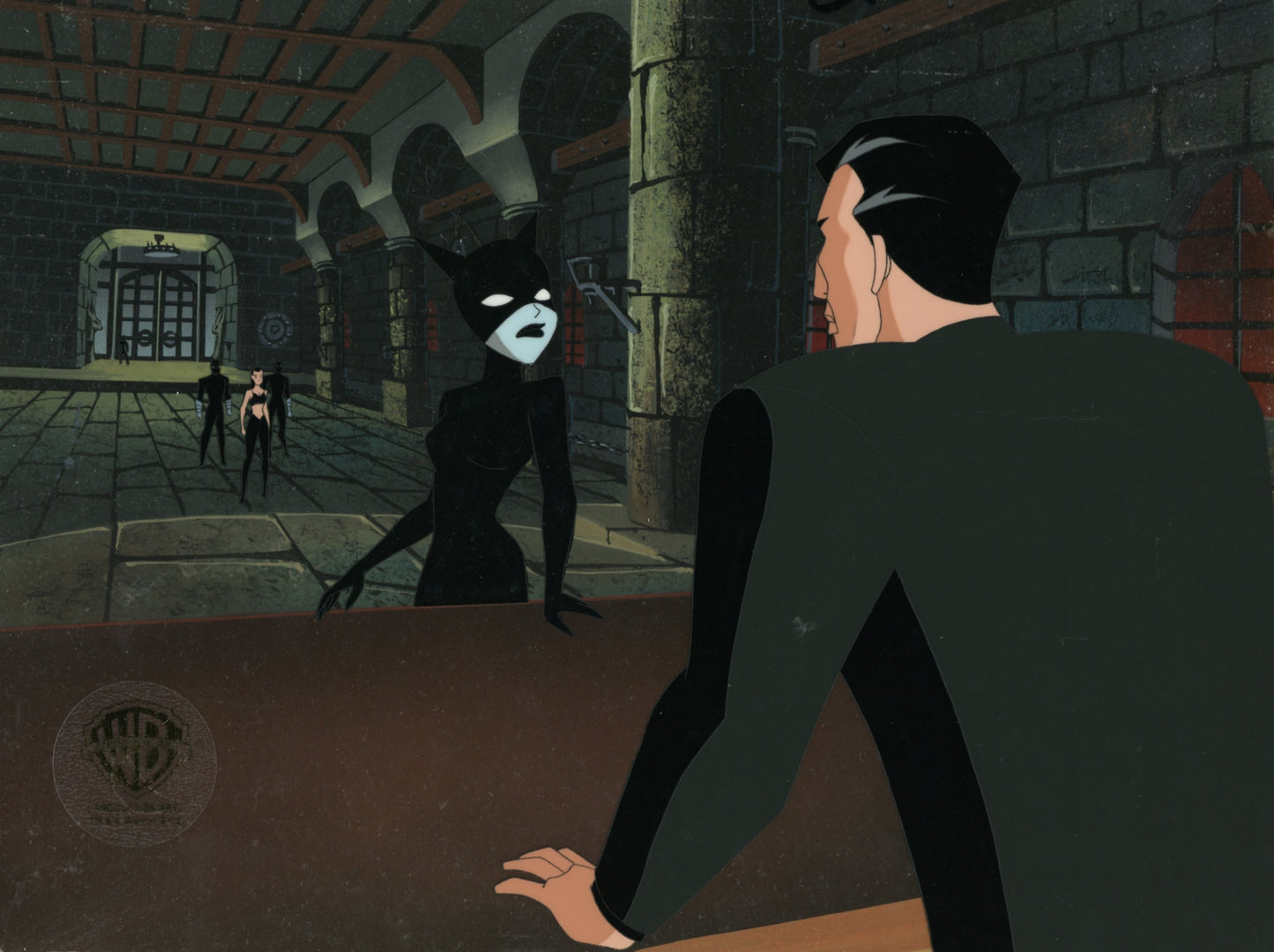 The New Batman Adventures Original Production Cel on Original Background: Catwoman, Thomas Blake