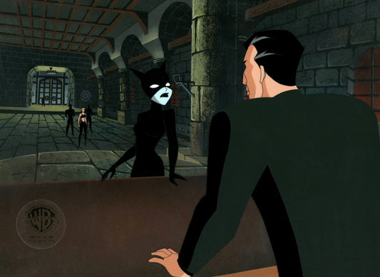 The New Batman Adventures Original Production Cel on Original Background: Catwoman, Thomas Blake