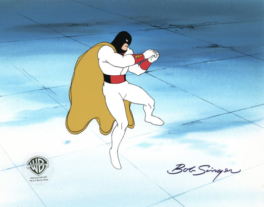 Space Ghost Original Production Cel Signed by Bob Singer