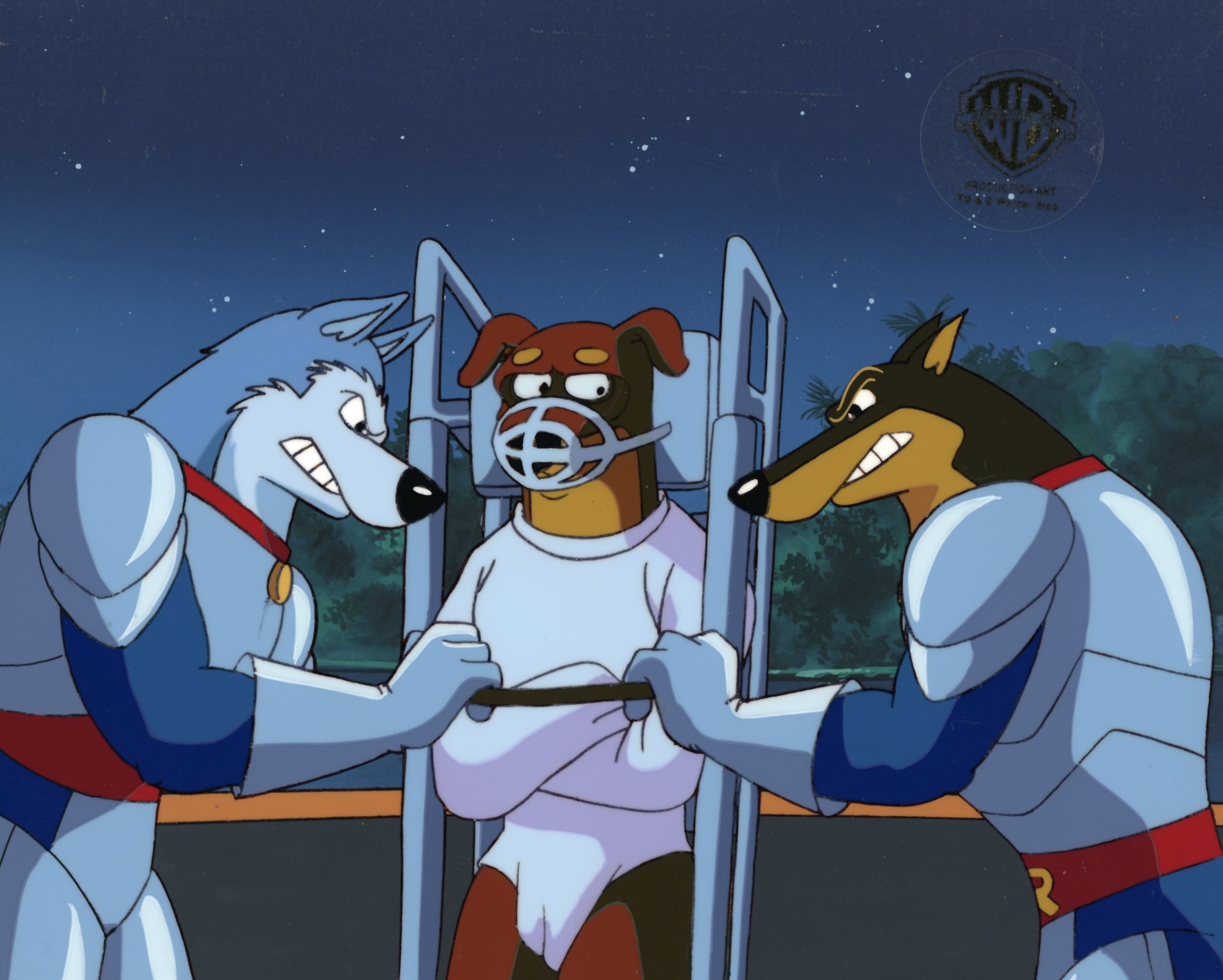 Road Rovers Original Production Cel on Original Background: Exile, Muz ...