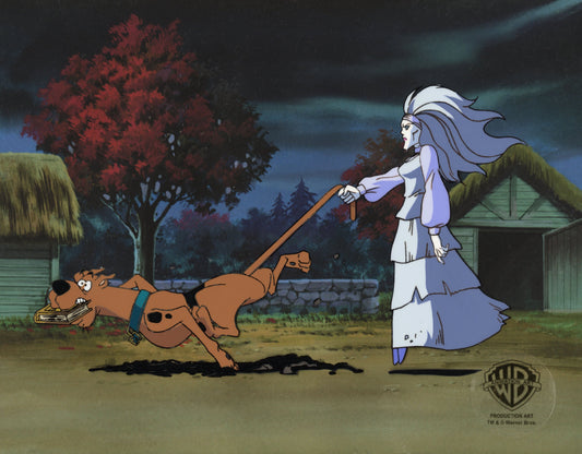 Scooby-Doo and the Witch's Ghost Original Production Cel with Matching Drawings: Scooby, Sarah Ravencroft