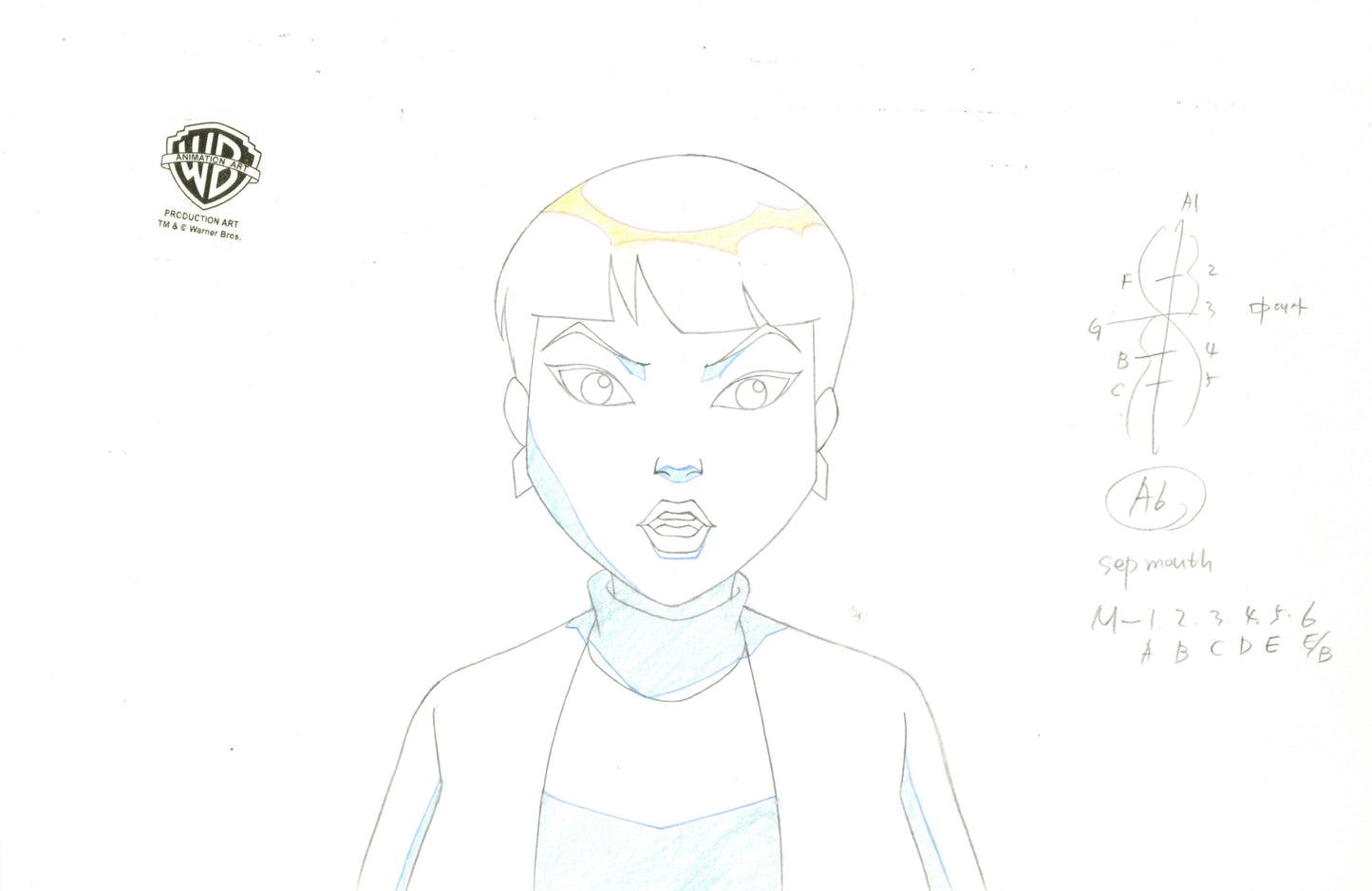 Justice League Unlimited Original Production Drawing: Dana Tan