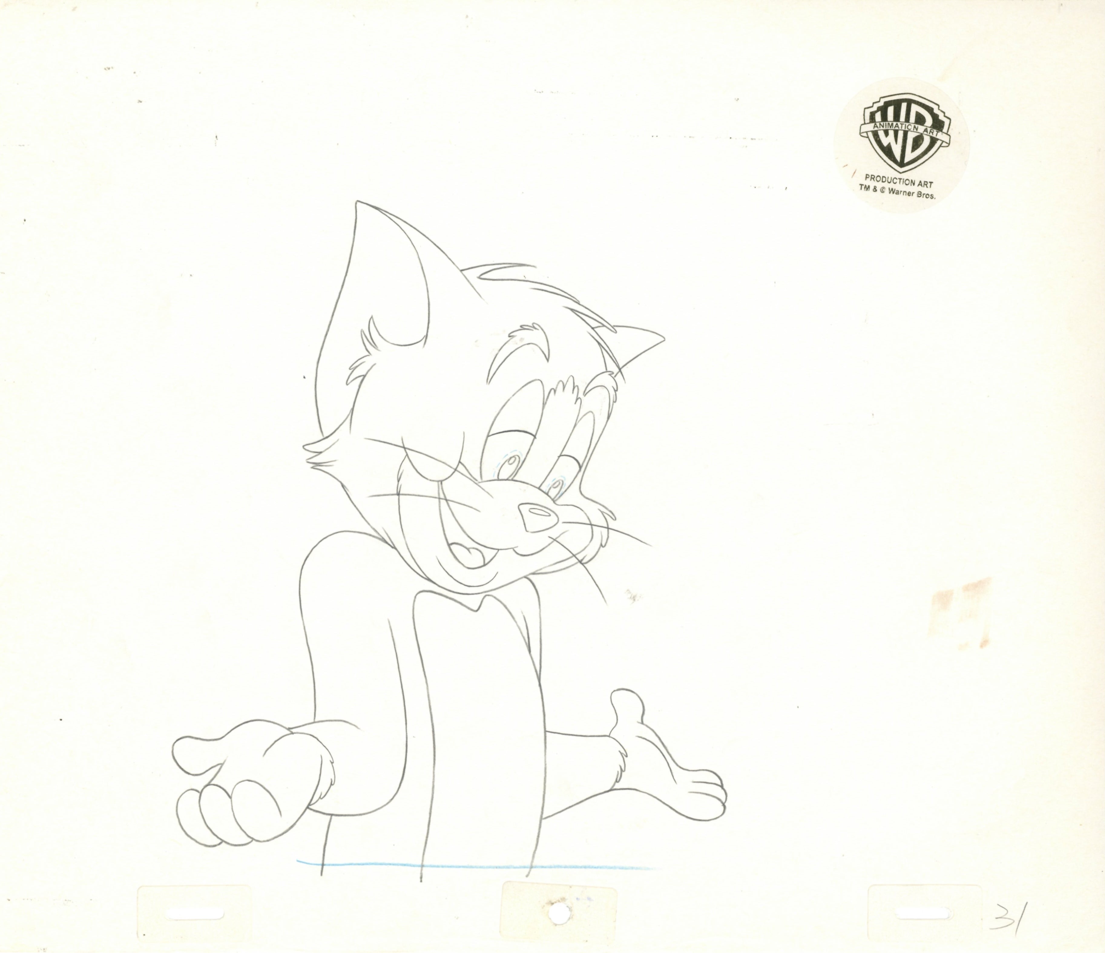 Tom And Jerry Script Writing Tom and Jerry The Movie Original Production Drawing: Tom – Clampett Studio
