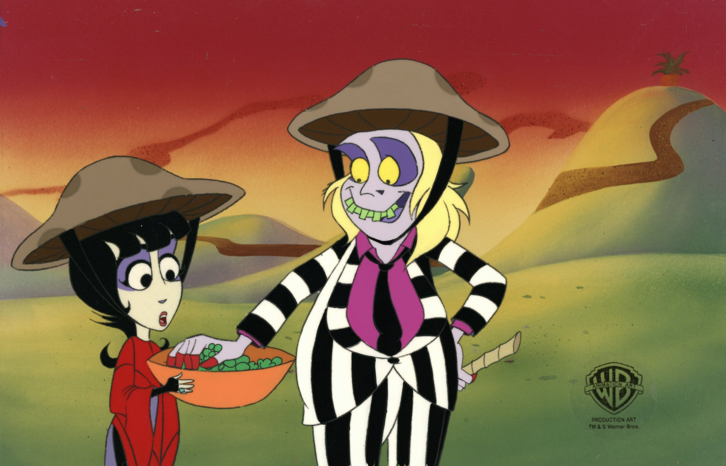 Beetlejuice The Animated Series Original Production Cel: Lydia, Beetlejuice