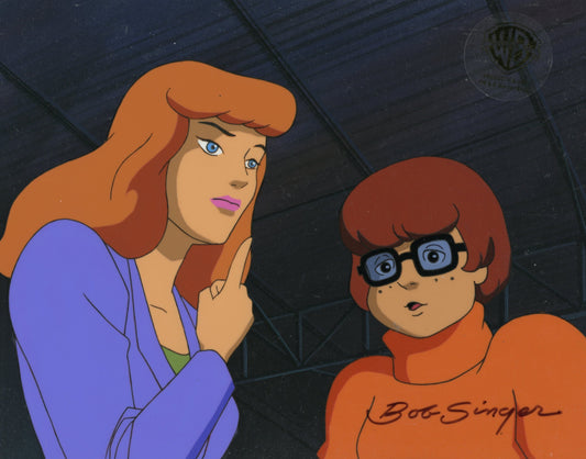 Scooby-Doo on Zombie Island Original Production Cel on Original Production Background Signed by Bob Singer: Daphne, Velma