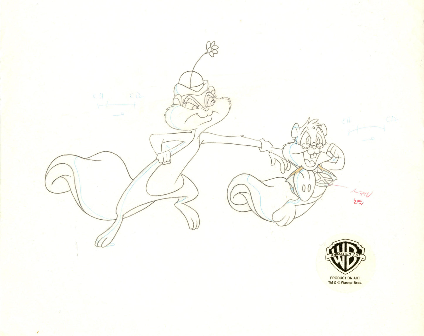 Animaniacs Original Production Drawing: Slappy, Skippy