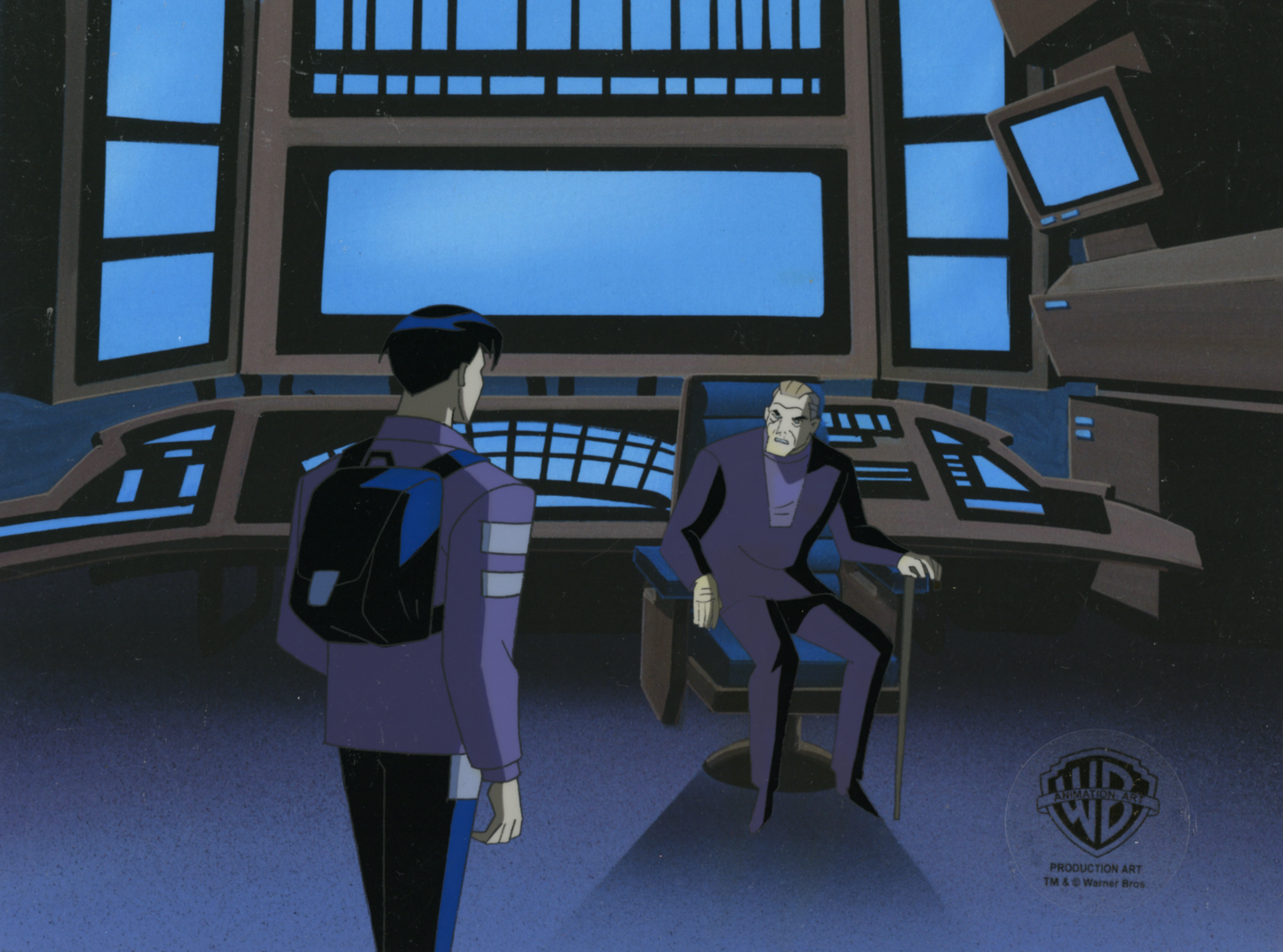 Batman Beyond Original Production Cel with Matching Drawings: Terry, Bruce