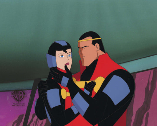 Superman The Animated Series Original Production Cel: Lara and Jor-El