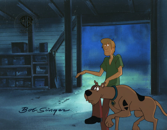 Scooby-Doo and the Witch's Ghost Original Production Cel and Drawing Signed by Bob Singer: Shaggy, Scooby