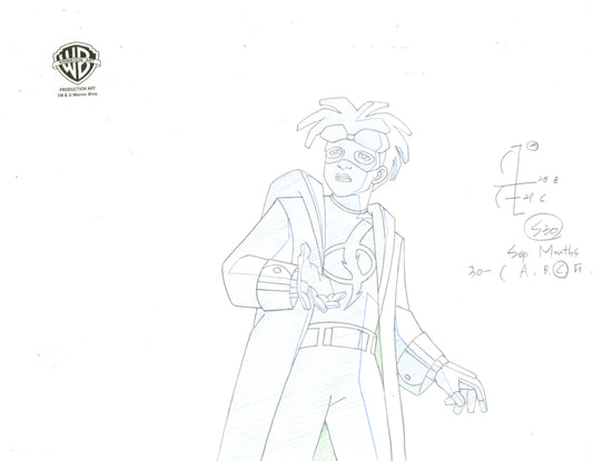 Static Shock Original Production Drawing: Static Shock