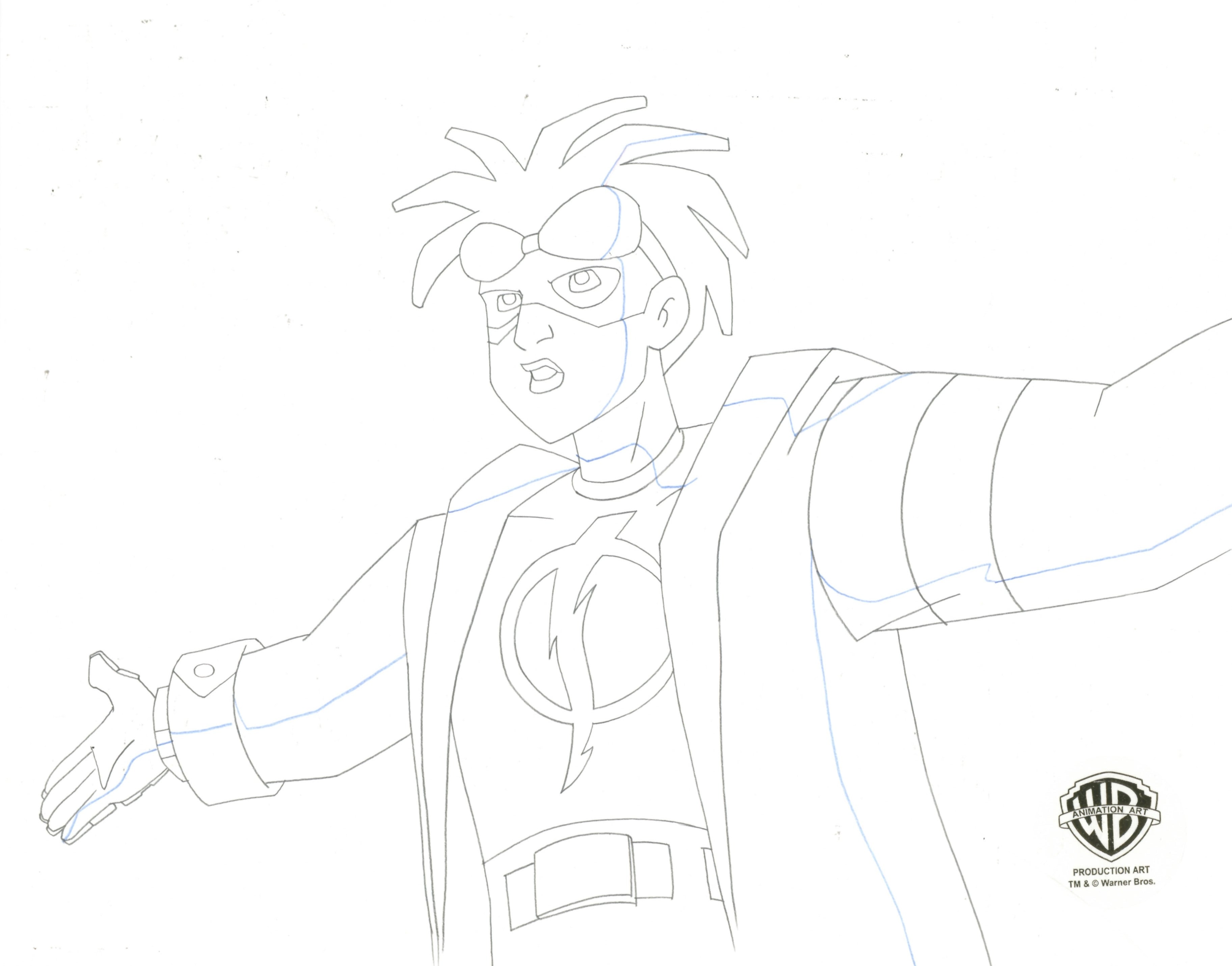 Static Shock Original Production Drawing: Static Shock – Clampett Studio