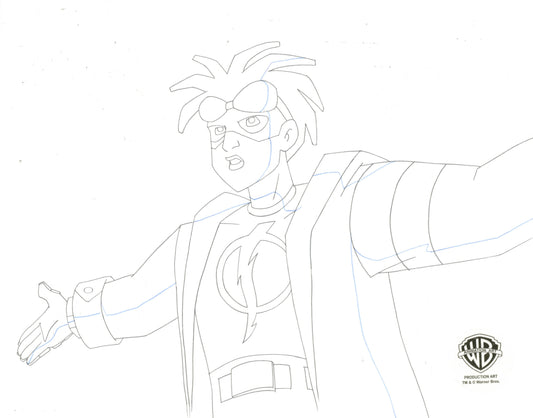 Static Shock Original Production Drawing: Static Shock