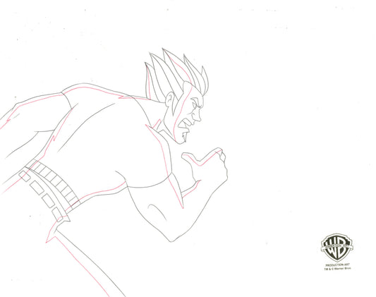 Static Shock Original Production Drawing: Hotstreak