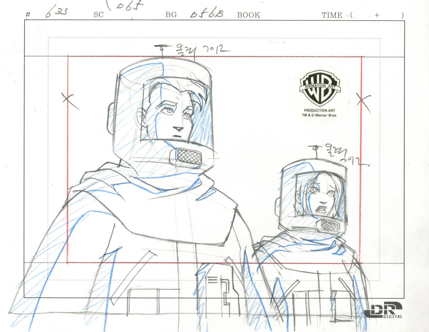 The Zeta Project Original Production Drawing: Zee, Ro