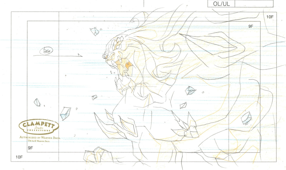 Superman: Doomsday Original Production Drawing: Doomsday – Clampett Studio