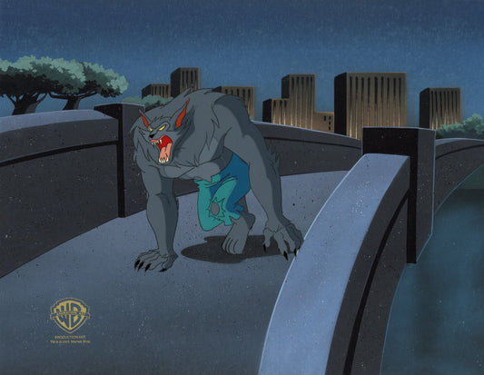 Batman The Animated Series Original Production Cel on Original Background: Anthony Romulus