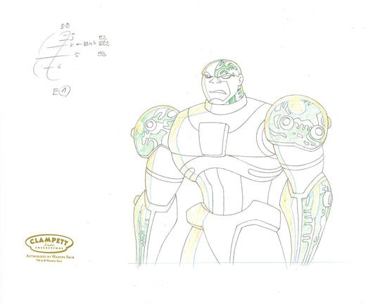 Teen Titans Original Production Drawing: Cyborg