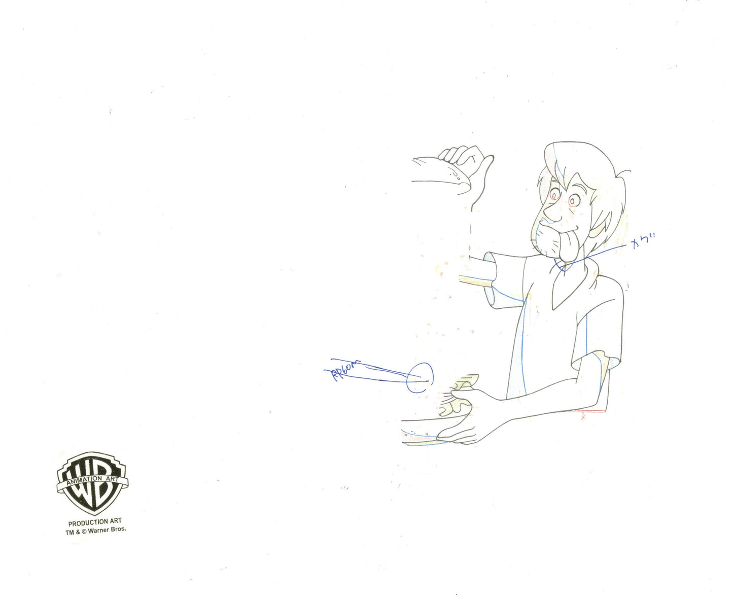 Scooby-Doo on Zombie Island Original Production Cel with Matching Drawings Signed by Bob Singer: Scooby, Shaggy