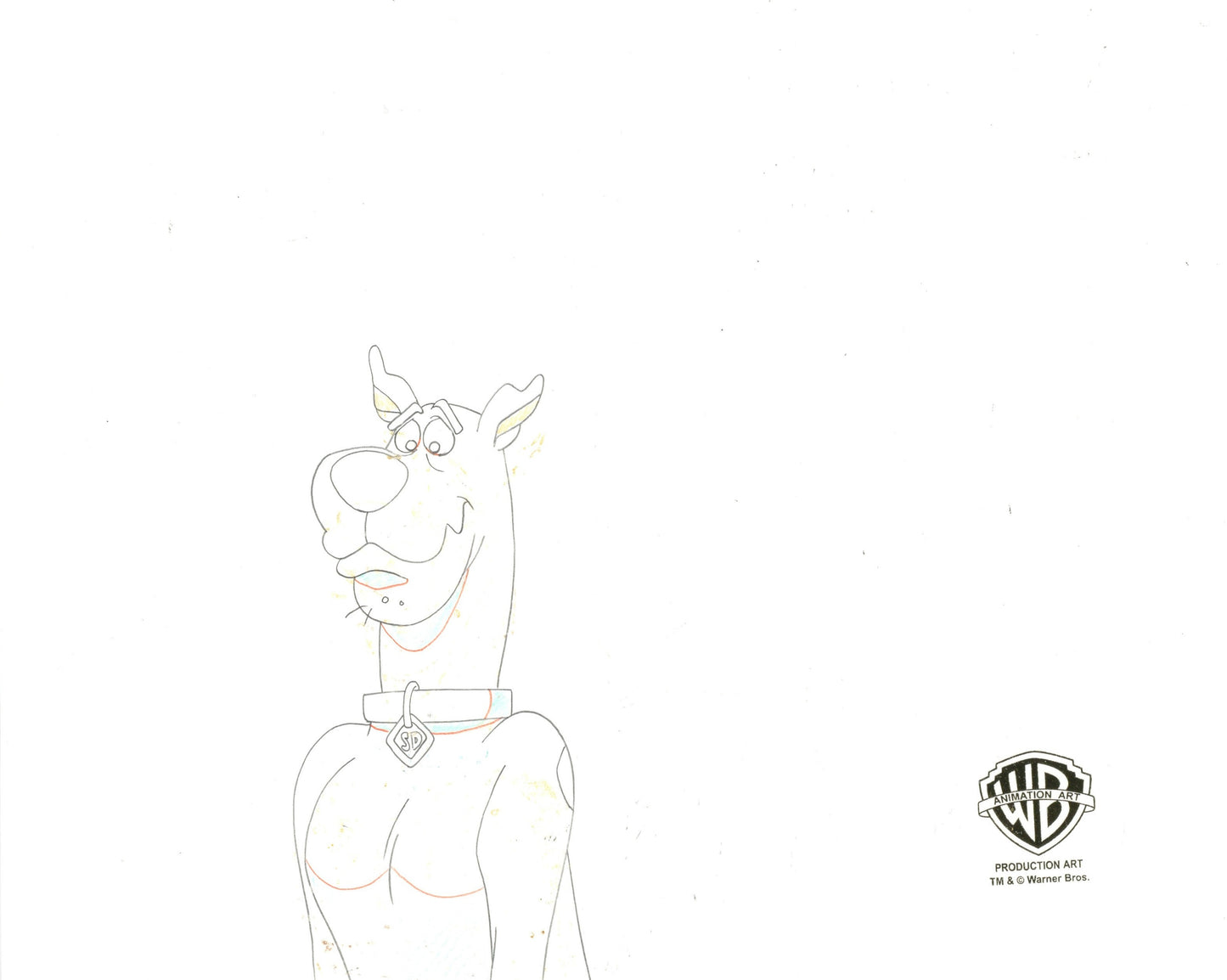 Scooby-Doo on Zombie Island Original Production Cel with Matching Drawings Signed by Bob Singer: Scooby, Shaggy