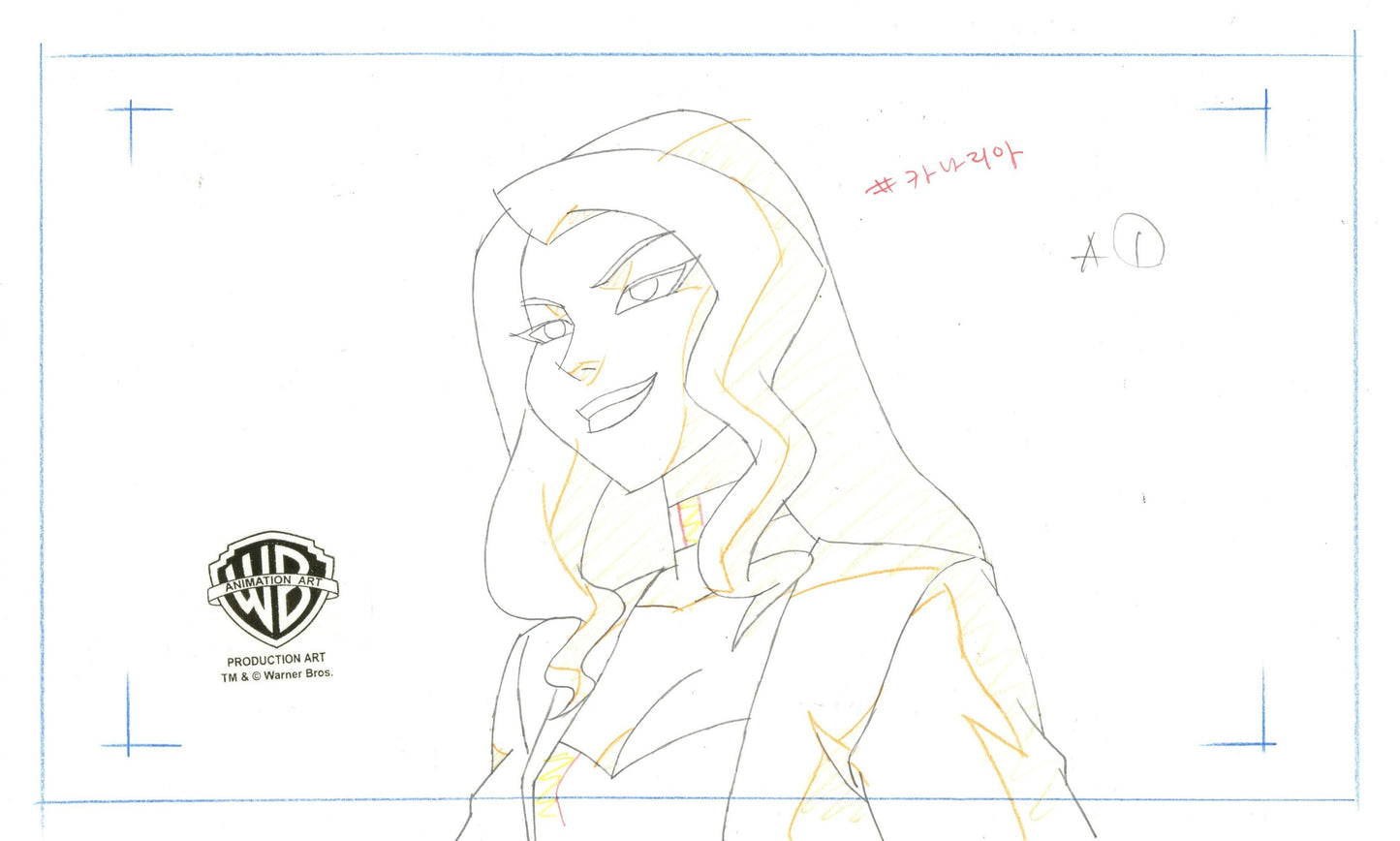 Justice League Unlimited Original Production Drawing: Black Canary