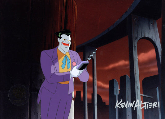 Batman Mask of the Phantasm Original Production Cel Signed By Kevin Altieri: Joker