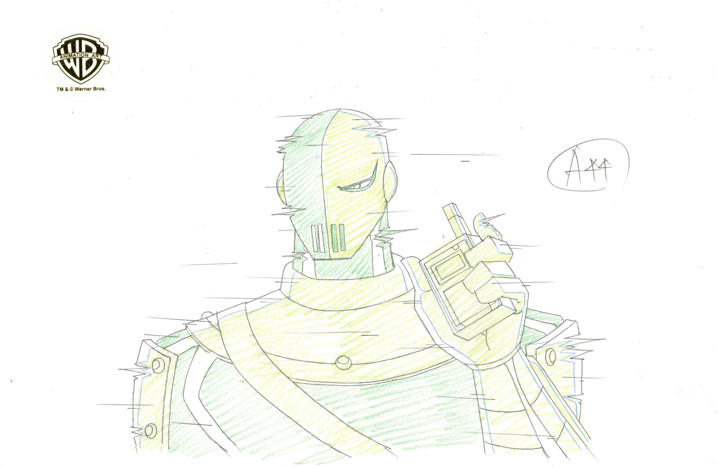 Teen Titans Original Production Drawing: Slade