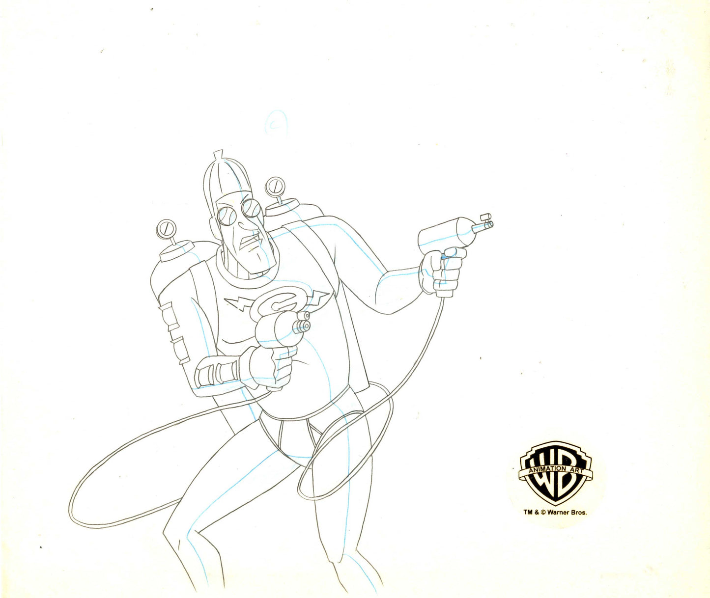 Batman The Animated Series Original Production Cel with Matching Drawing: Condiment King