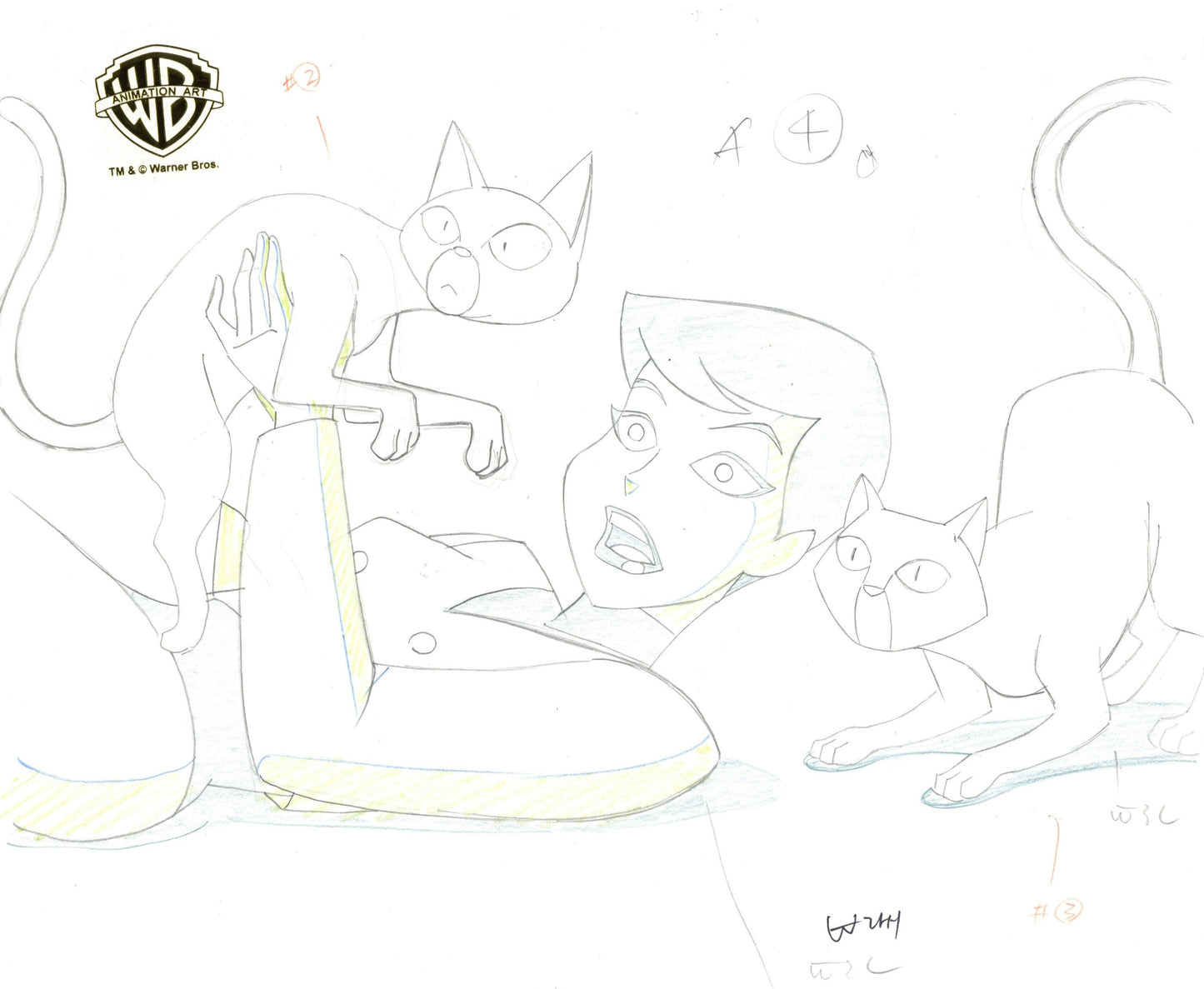 The New Batman Adventures Original Production Drawing: Selina Kyle