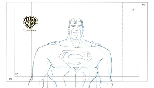 Superman: Doomsday Original Production Drawing: Superman