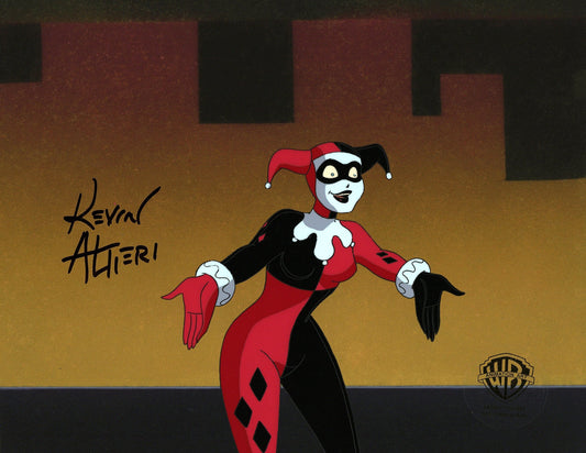 Batman The Animated Series Original Production Cel Signed By Kevin Altieri: Harley Quinn