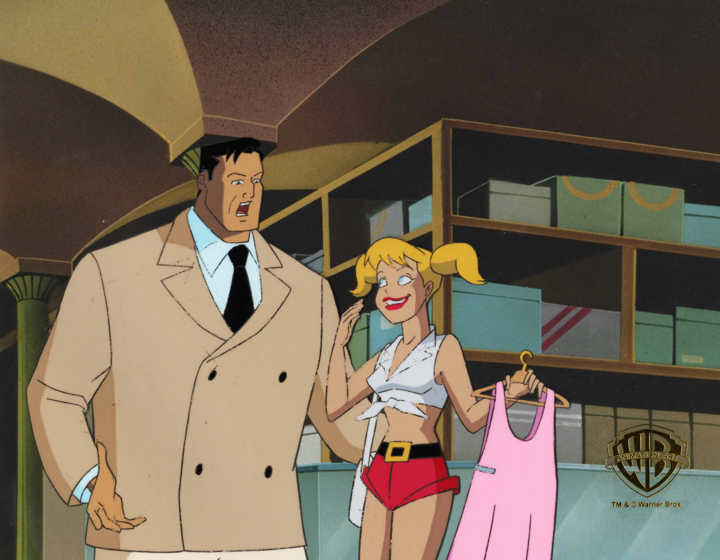 Batman The Animated Series Original Production Cel: Bruce, Harleen