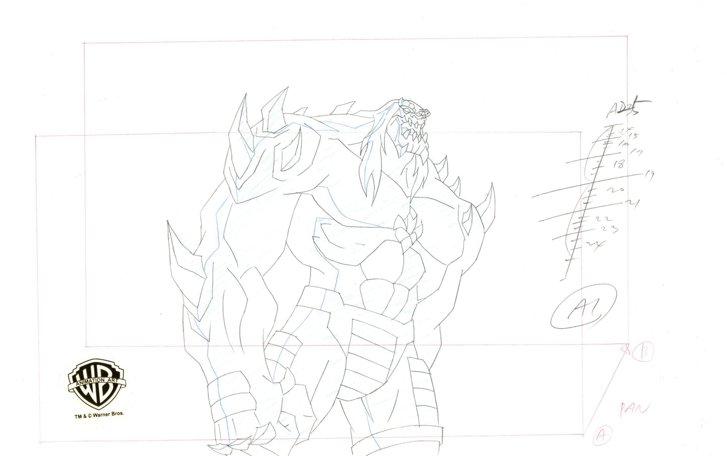 Superman: Doomsday Original Production Drawing: Doomsday