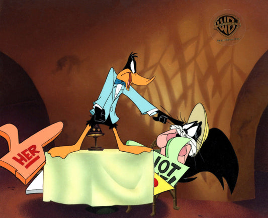 Carrotblanca Original Production Cel: Daffy, Penelope