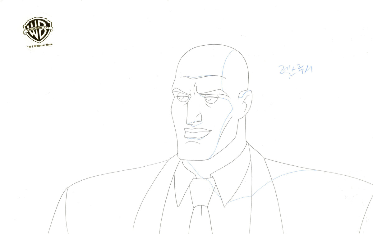 Drawing Lex Animation Justice League Unlimited Original Production Drawing: Lex Luthor ...