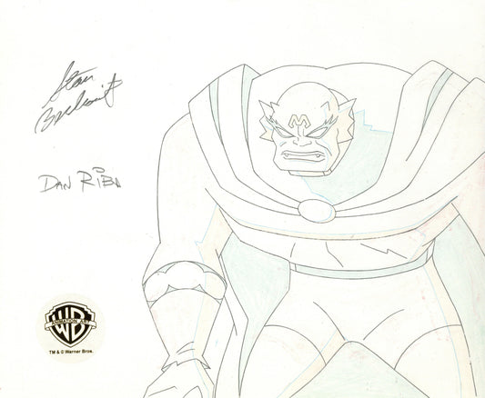 The New Batman Adventures Original Production Drawing Signed by Dan Riba and Stan Berkowitz: Etrigan