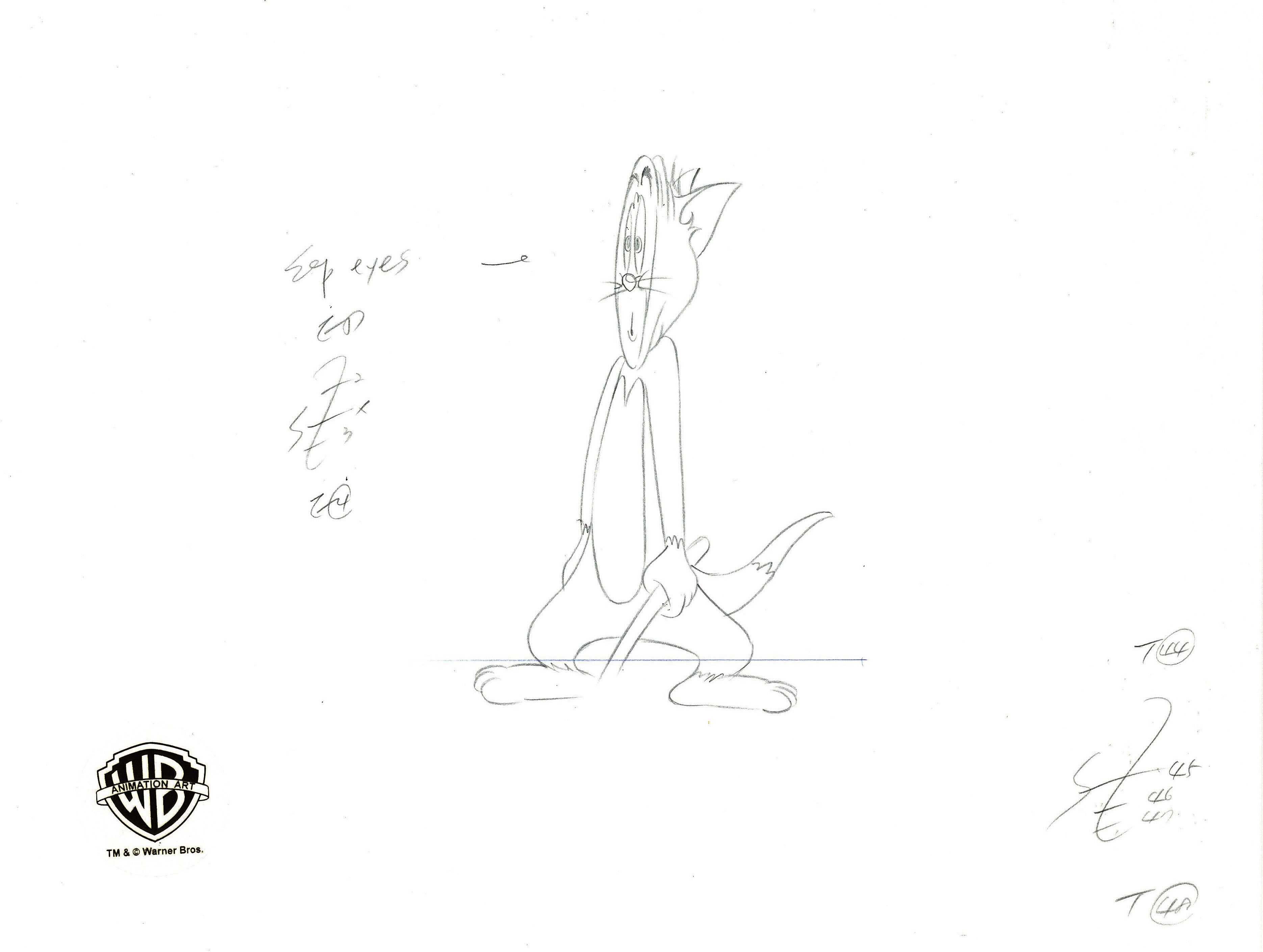 Tom And Jerry Script Writing Tom and Jerry Original Production Drawing: Tom – Clampett Studio