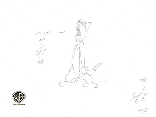 Tom and Jerry Original Production Drawing: Tom