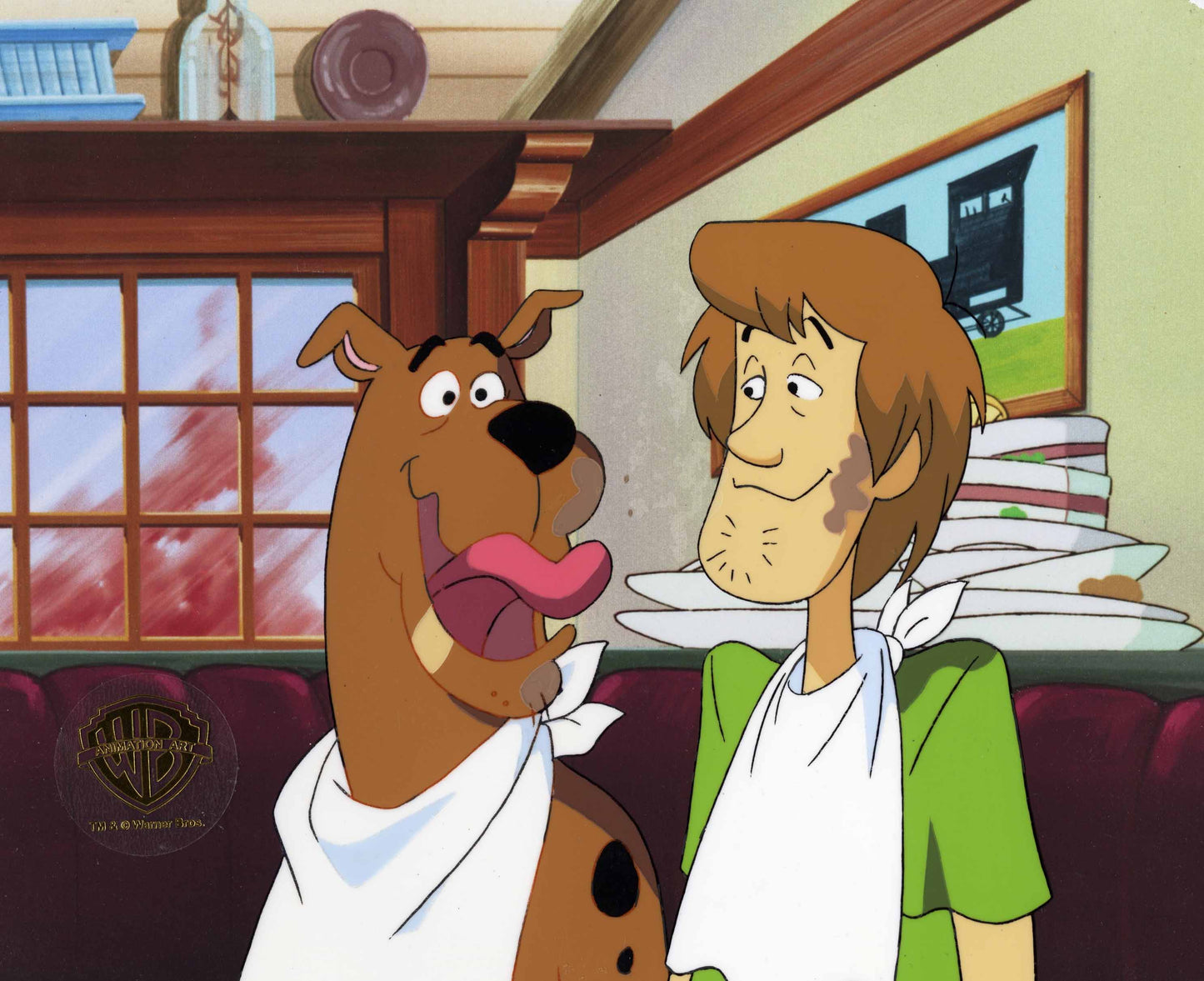 Scooby-Doo and the Witch's Ghost Original Production Cel With Matching Drawing: Scooby, Shaggy